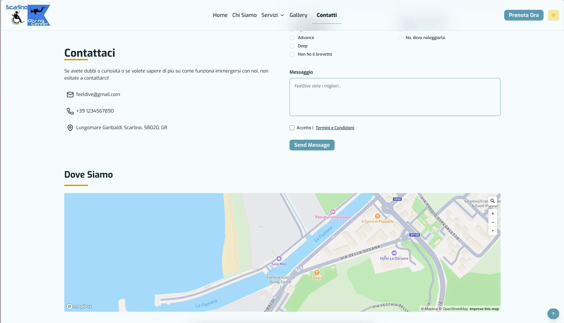 Feeldive diving center screenshot 2